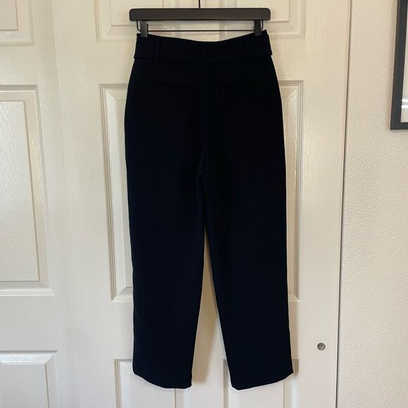 Aritzia Wilfred Tie Front Dress Pants Black Size 6 - Picture 3 of 11